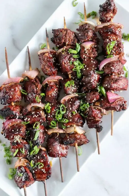 Vidalia Onion and Beef Skewers