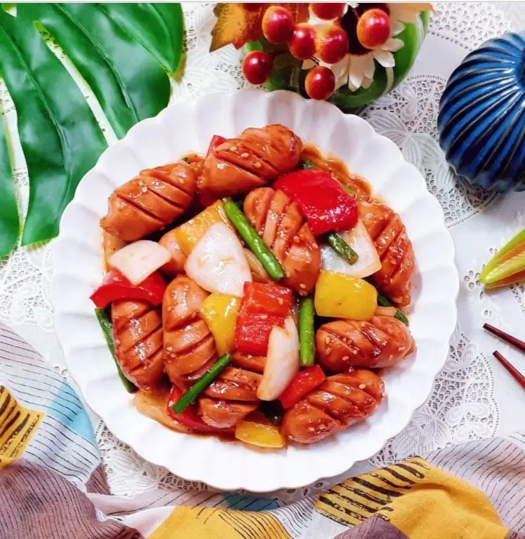 Vienna Sausage Stir-Fry with Vegetables