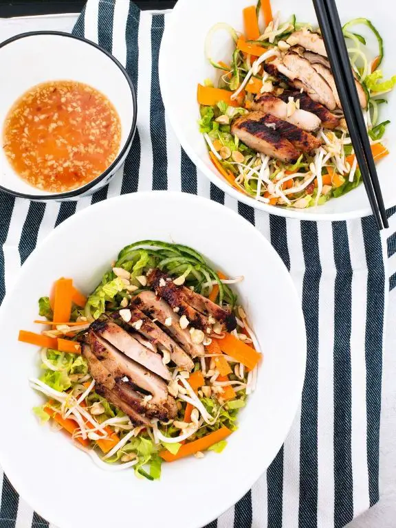 Vietnamese Lemongrass Chicken Salad