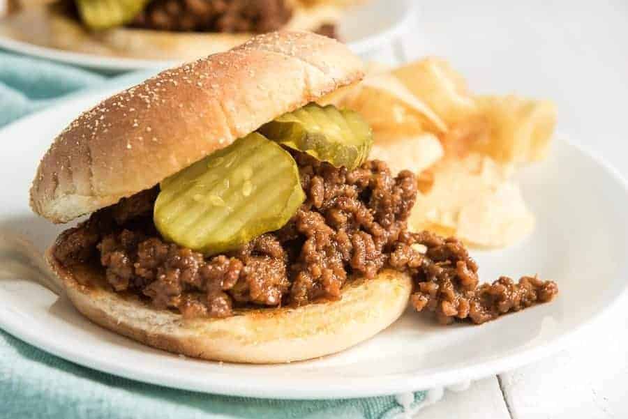 Wagyu Beef Sloppy Joes with Pickles