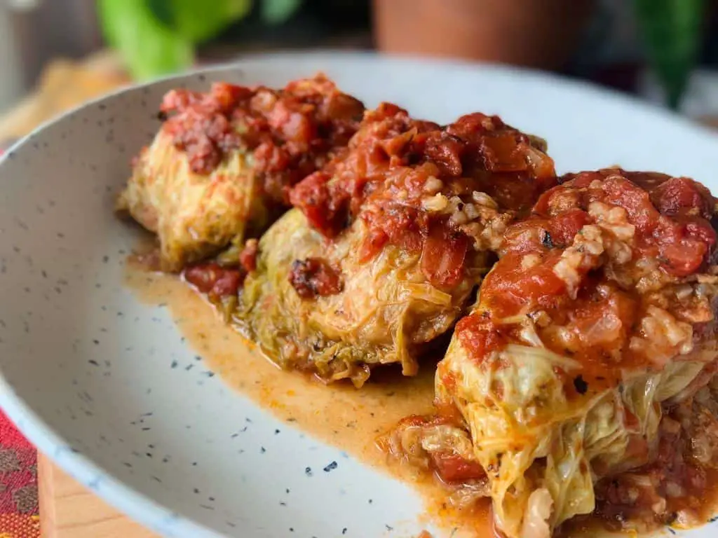 Wagyu Beef Stuffed Cabbage Rolls