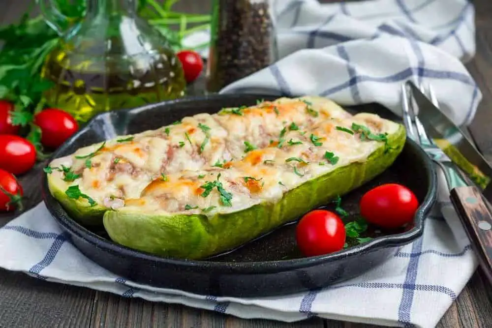 Wagyu Beef Stuffed Zucchini Boats