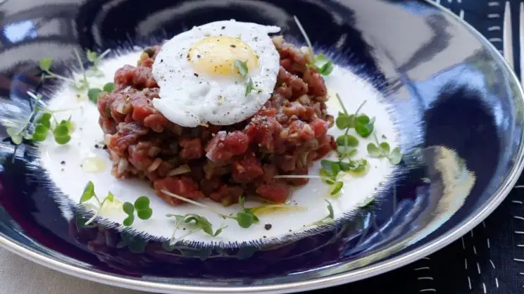 Wagyu Beef Tartare with Quail Egg