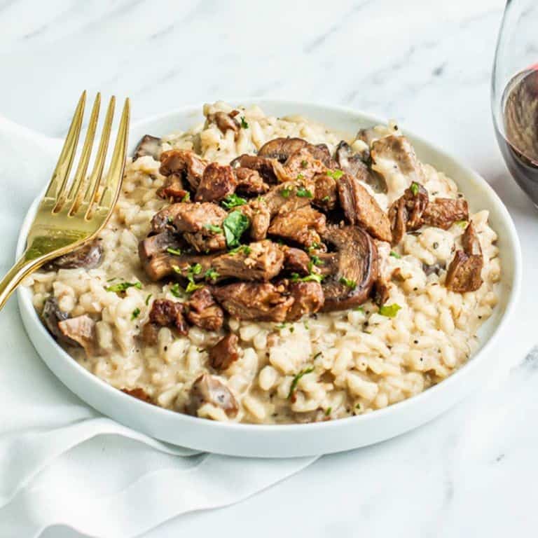 Wagyu Beef and Mushroom Risotto