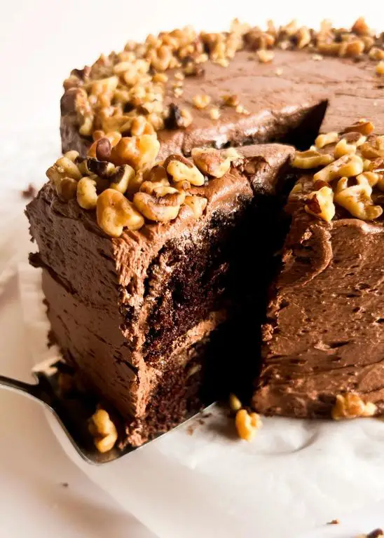 Walnut Flour Chocolate Cake
