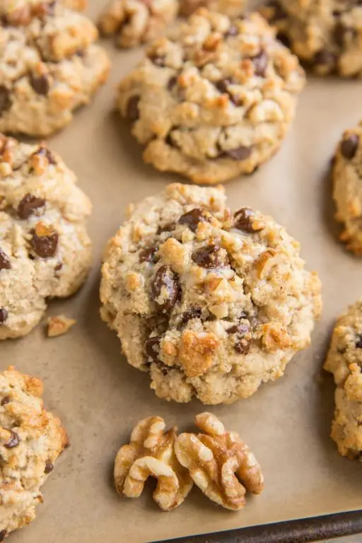 Walnut Flour Chocolate Chip Cookies