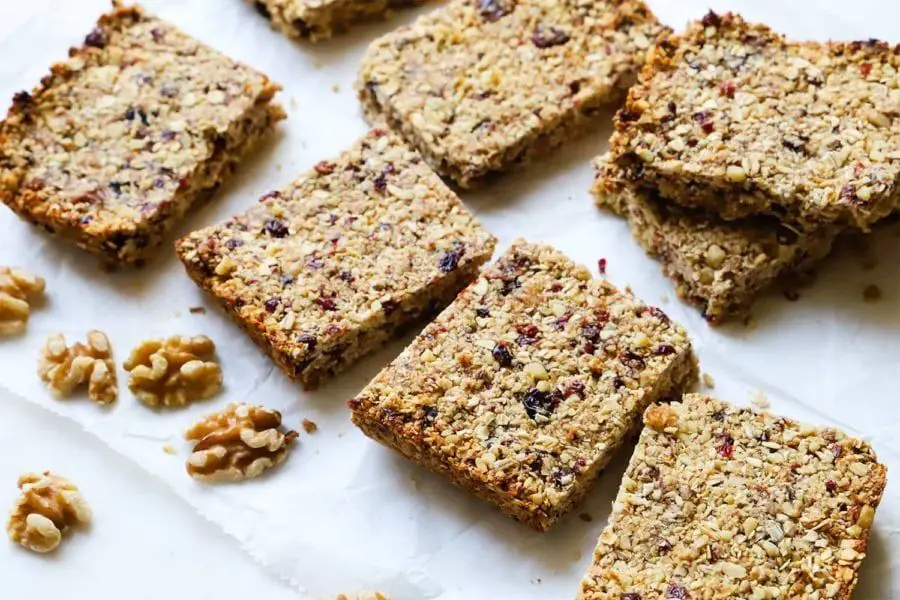 Walnut Flour Granola Bars