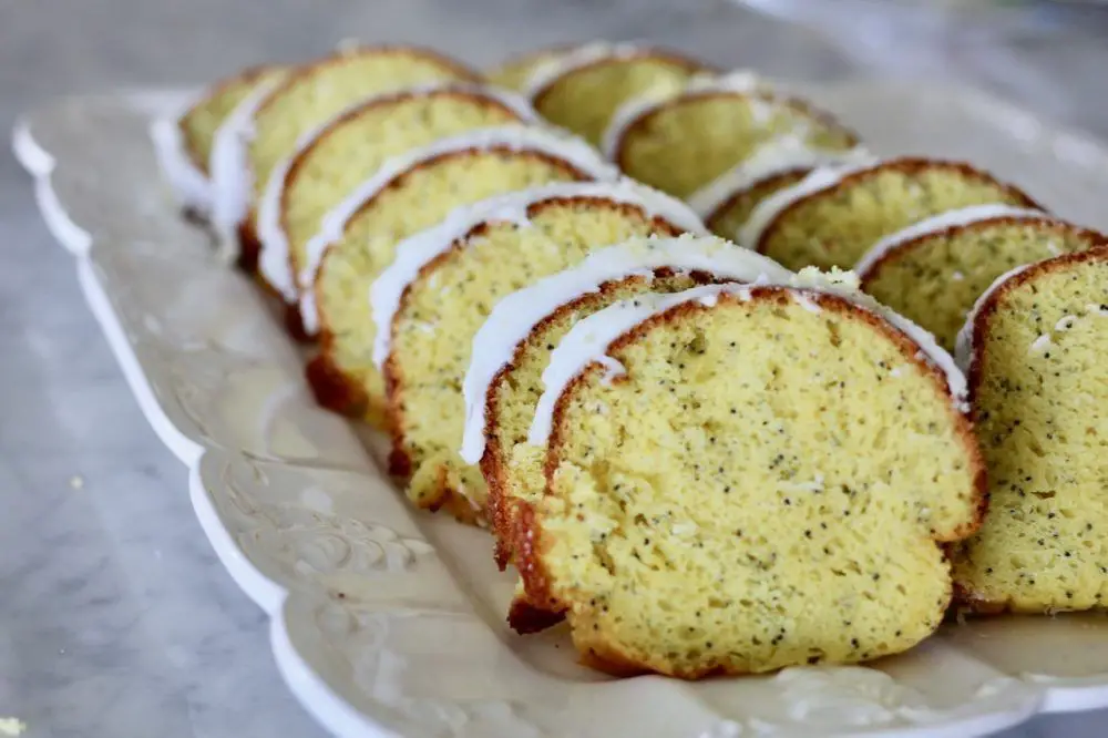 Walnut Flour Lemon Poppy Seed Cake