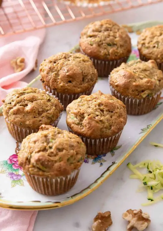 Walnut Flour Zucchini Muffins