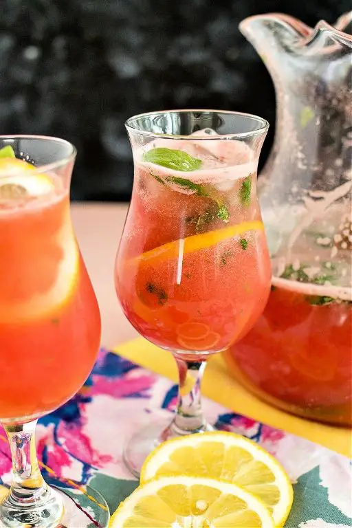 Watermelon Basil Lemonade