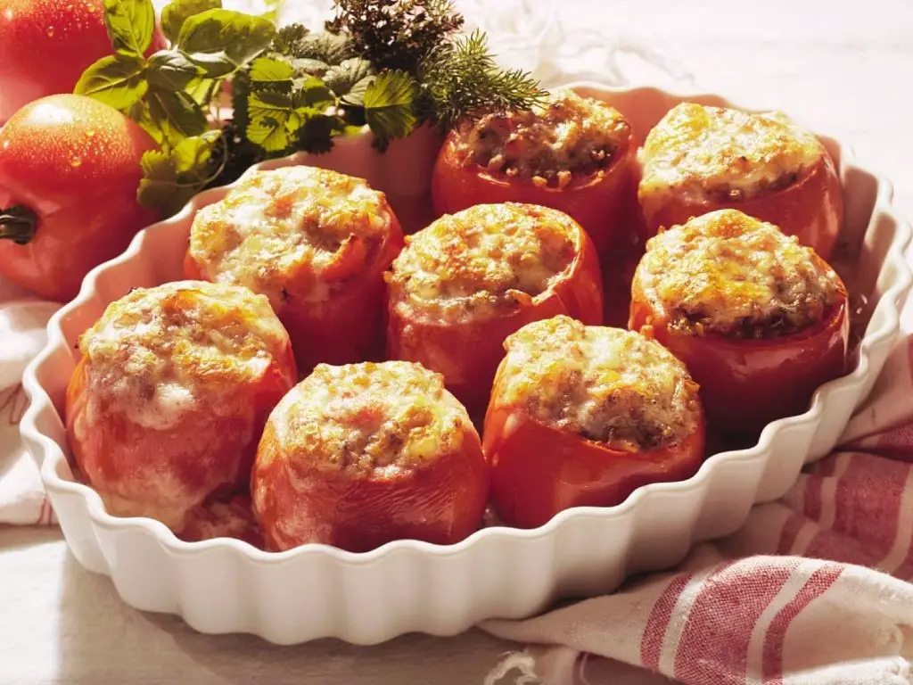 Wheat Berry and Feta Stuffed Tomatoes