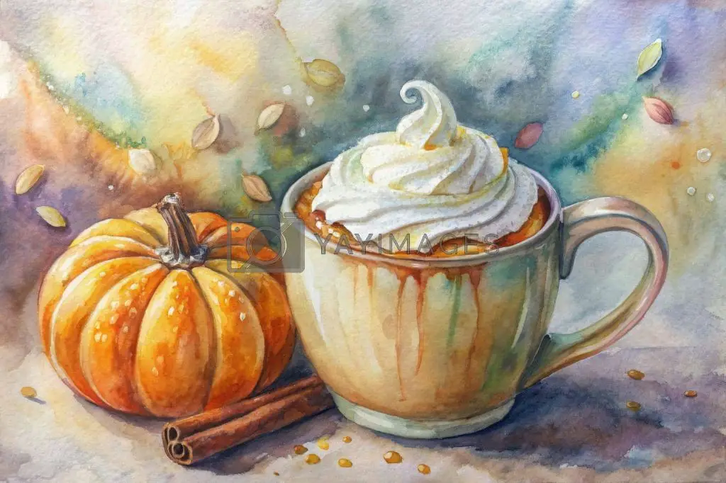 Whimsical Pumpkin Spice Latte