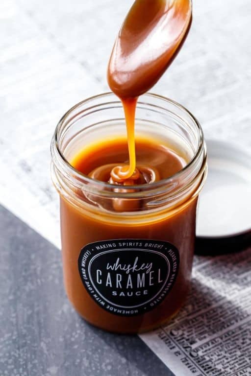 Whiskey Infused Salted Caramel Sauce