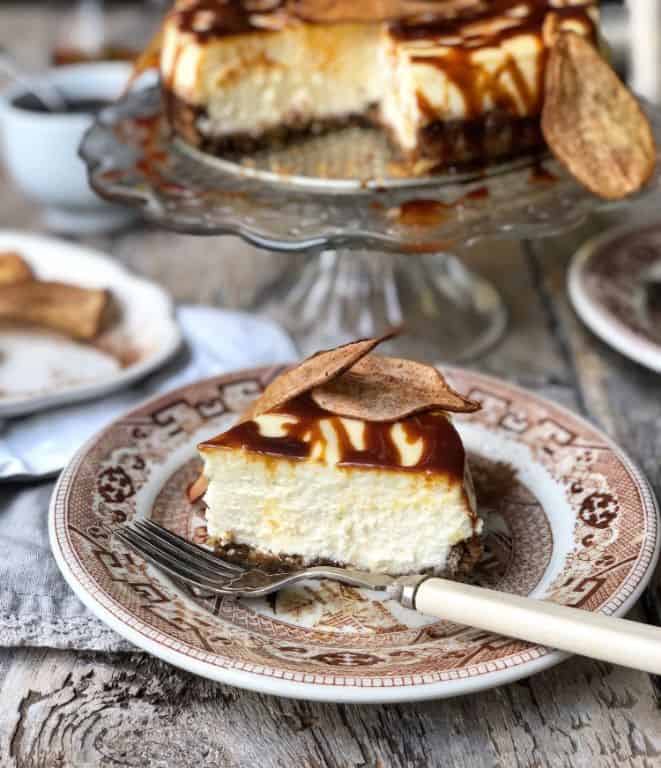 Whiskey Salted Caramel Cheesecake