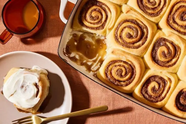 Whiskey Salted Caramel Cinnamon Rolls