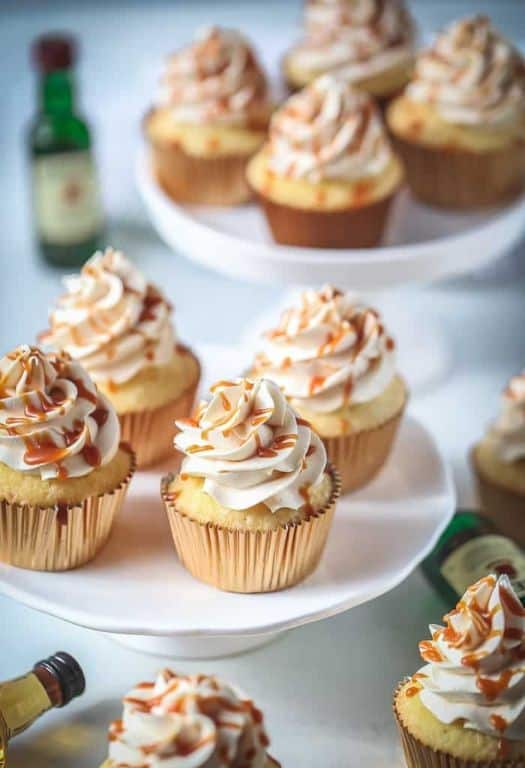 Whiskey Salted Caramel Cupcakes