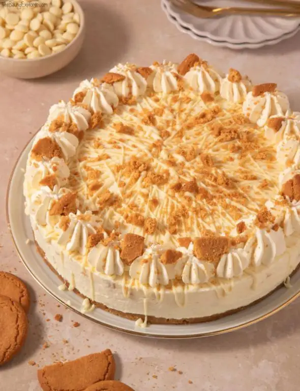 White Chocolate Gingerbread Cheesecake