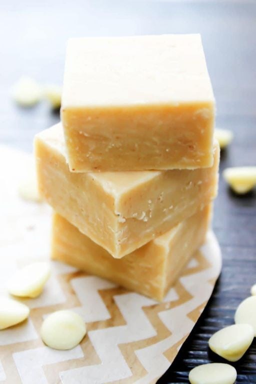 White Chocolate Peanut Butter Fudge
