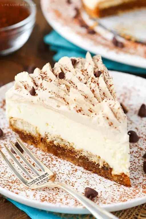 White Chocolate Tiramisu Cheesecake