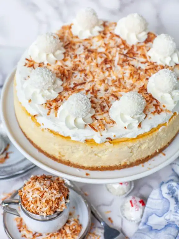 White Chocolate and Coconut Cheesecake