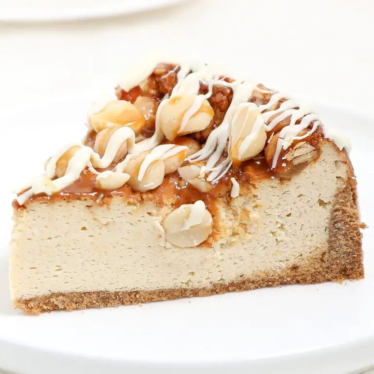 White Chocolate and Macadamia Nut Cheesecake