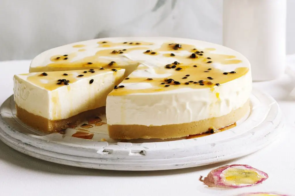White Chocolate and Passionfruit Cheesecake