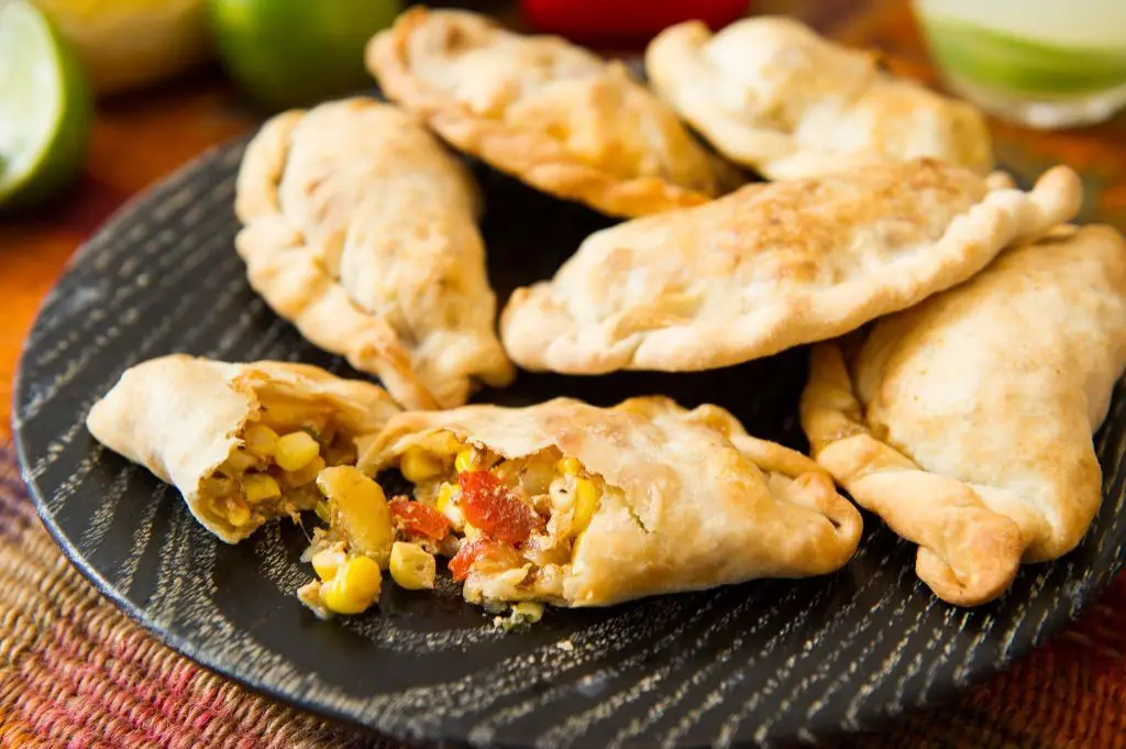 White Corn Meal Empanadas with Beef Filling