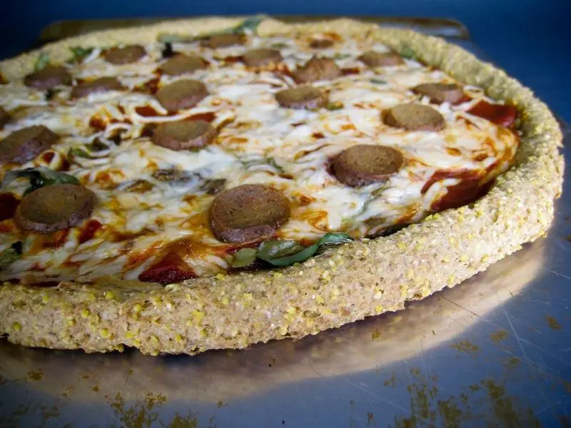 White Corn Meal Pizza Crust