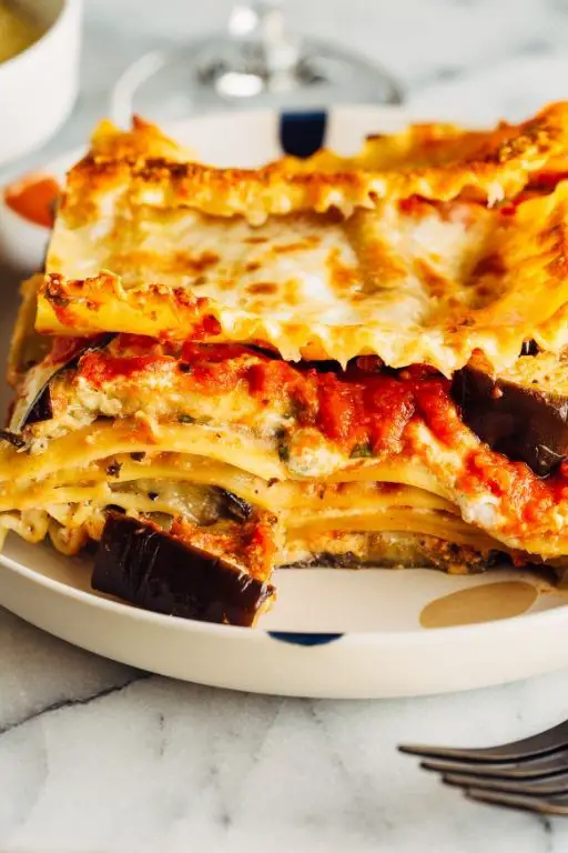 White Eggplant Lasagna with Ricotta Cheese