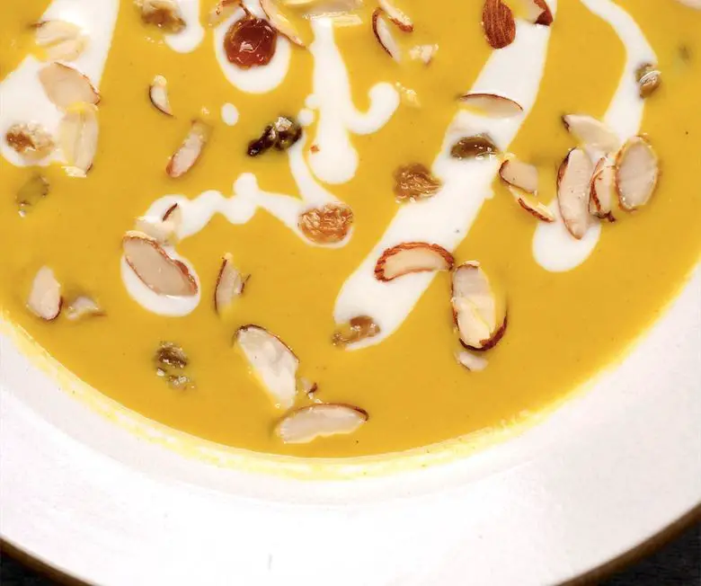 White Eggplant Soup with Ginger and Turmeric