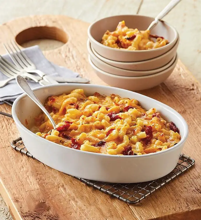 White Truffle Mac and Cheese with Sun-Dried Tomatoes
