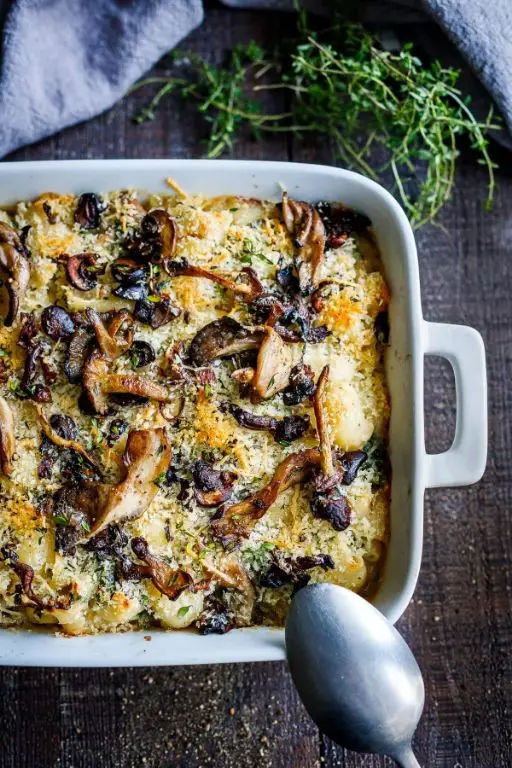 White Truffle Mac and Cheese with Wild Mushrooms