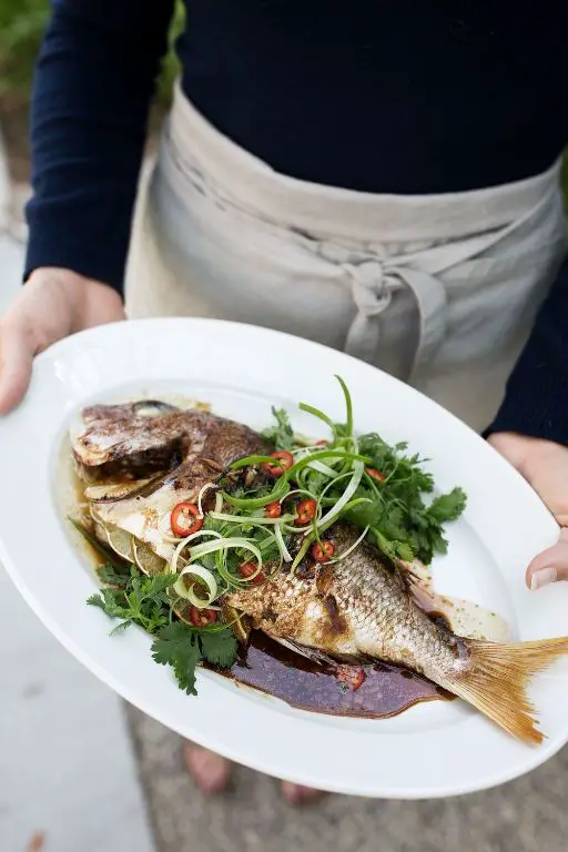 Whole Red Snapper with Asian-Inspired Soy Ginger Glaze