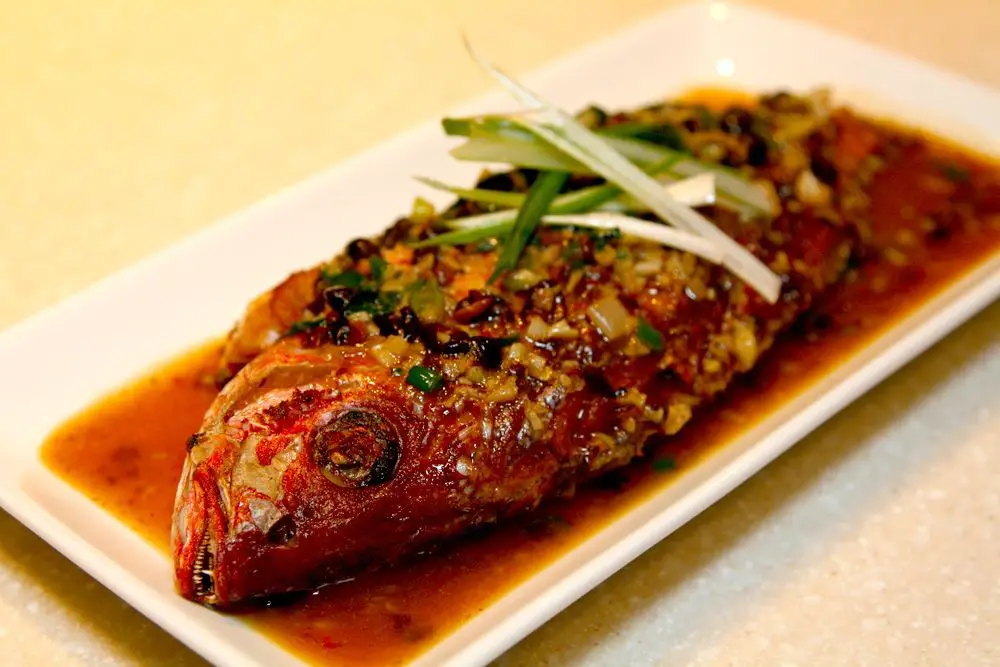 Whole Red Snapper with Black Bean Sauce