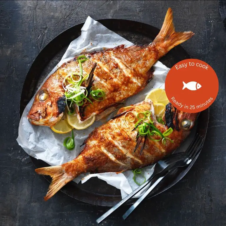 Whole Red Snapper with Miso Glaze