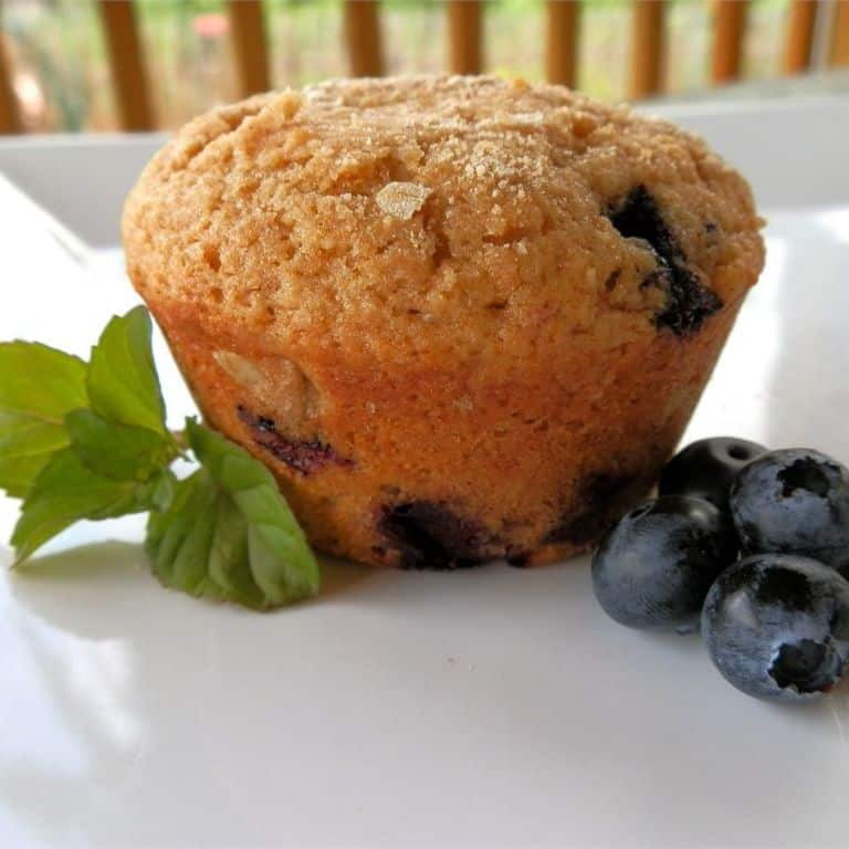 Whole Wheat Flour Blueberry Muffins