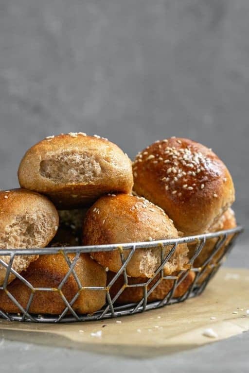 Whole Wheat Flour Dinner Rolls
