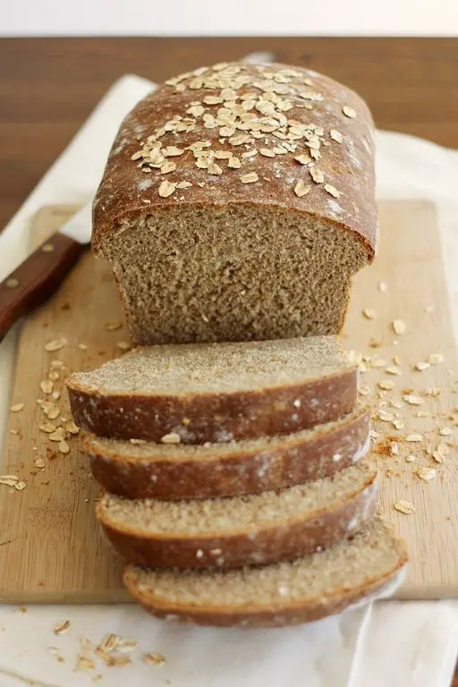Whole Wheat Honey Oat Bread