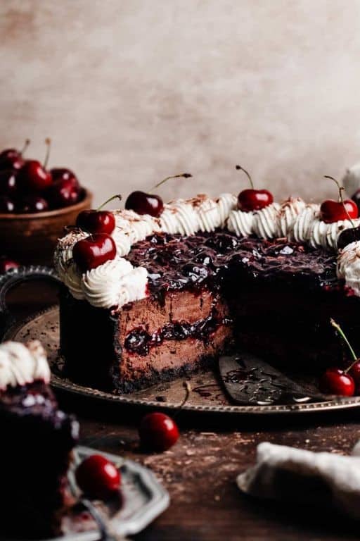 Wild Black Cherry Cheesecake