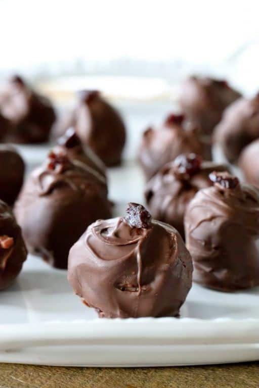 Wild Black Cherry Chocolate Truffles
