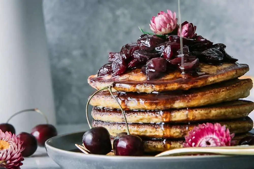 Wild Black Cherry Pancakes