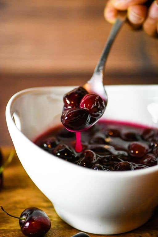 Wild Black Cherry Sauce for Pancakes