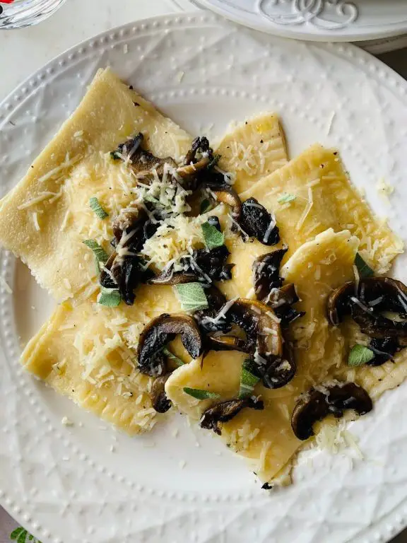 Wild Mushroom Ravioli with Truffle Butter