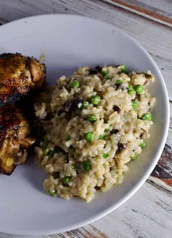 Wild Mushroom and Truffle Instant Pot Risotto
