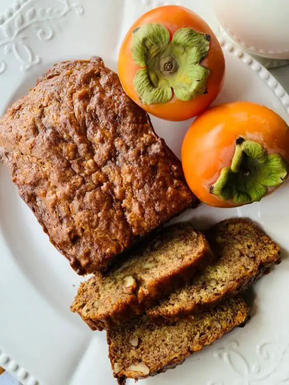 Wild Persimmon Bread with Walnuts