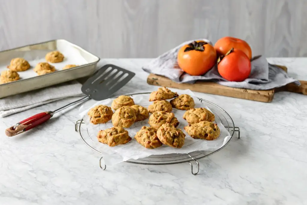 Wild Persimmon and Ginger Cookies