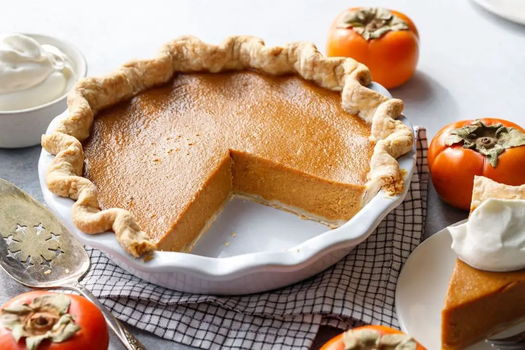 Wild Persimmon and Pumpkin Pie