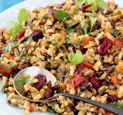 Wild Rice Pilaf with Cranberries