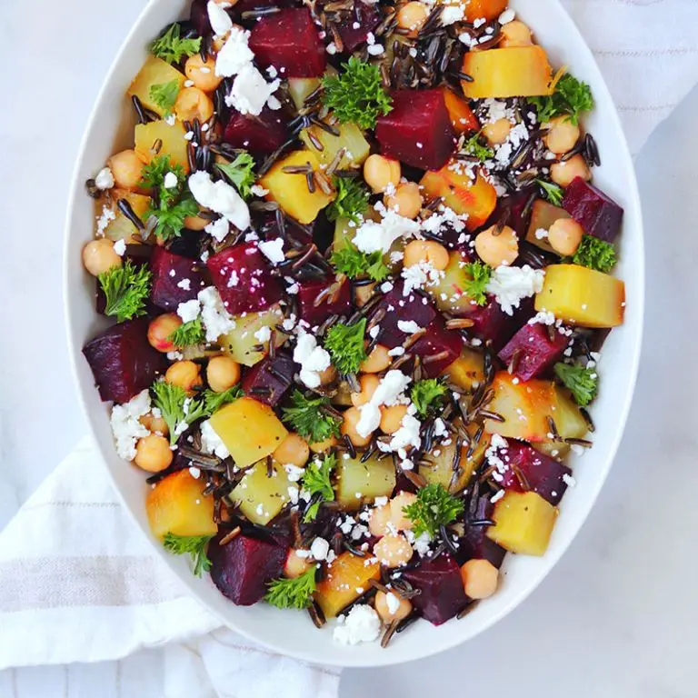 Wild Rice Salad with Goat Cheese and Beets