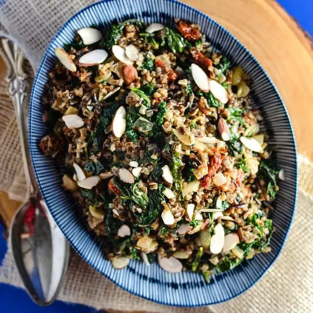 Wild Rice Salad with Sun-Dried Tomatoes and Basil